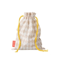Petit sac Harlequin avec pinces à linge décoratives - Rose